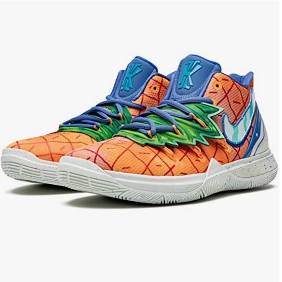 RARE Nike SpongeBob SquarePants Pineapple House Kyrie 5 Size 4.5 Y - Picture 3 of 11